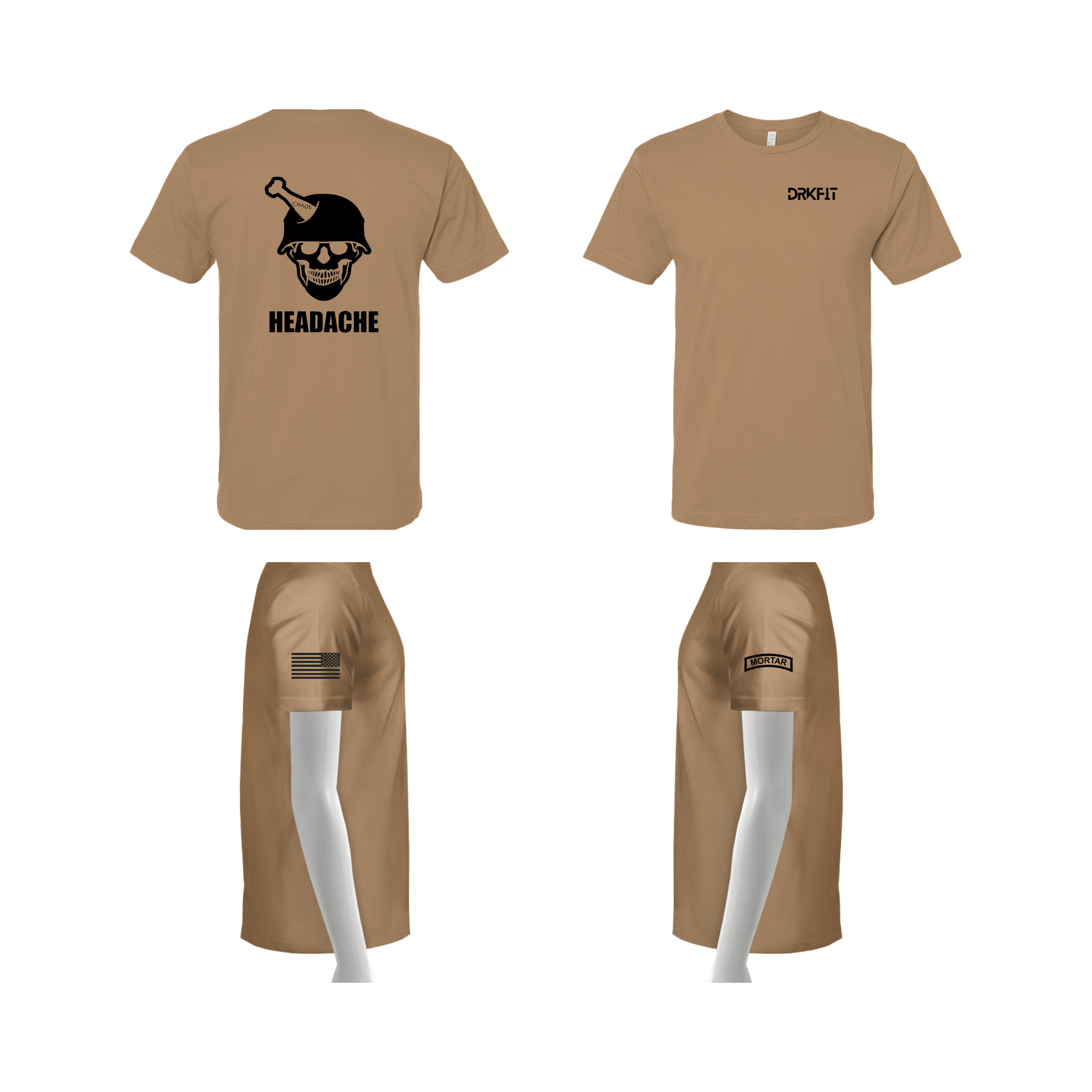 Chaos Company Tan T-Shirt (Cotton)