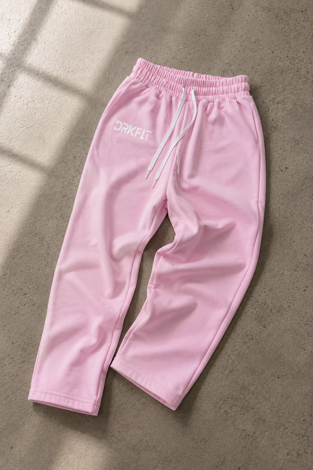 DRKFIT BABY PINK Wide-leg joggers