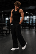DRKFIT WHITE Wide-leg joggers