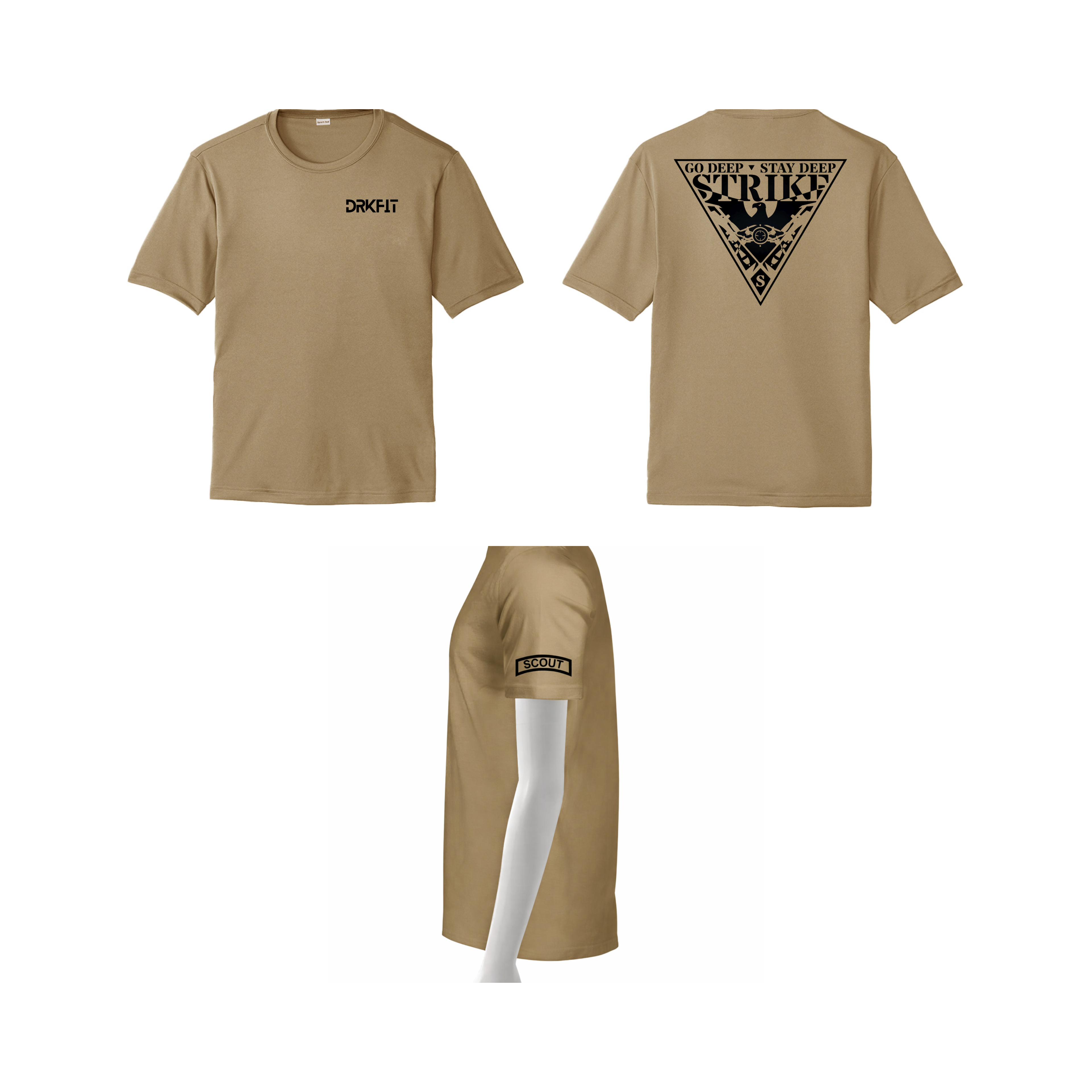 STRIKE SCOUT MK2 Tan T-Shirt