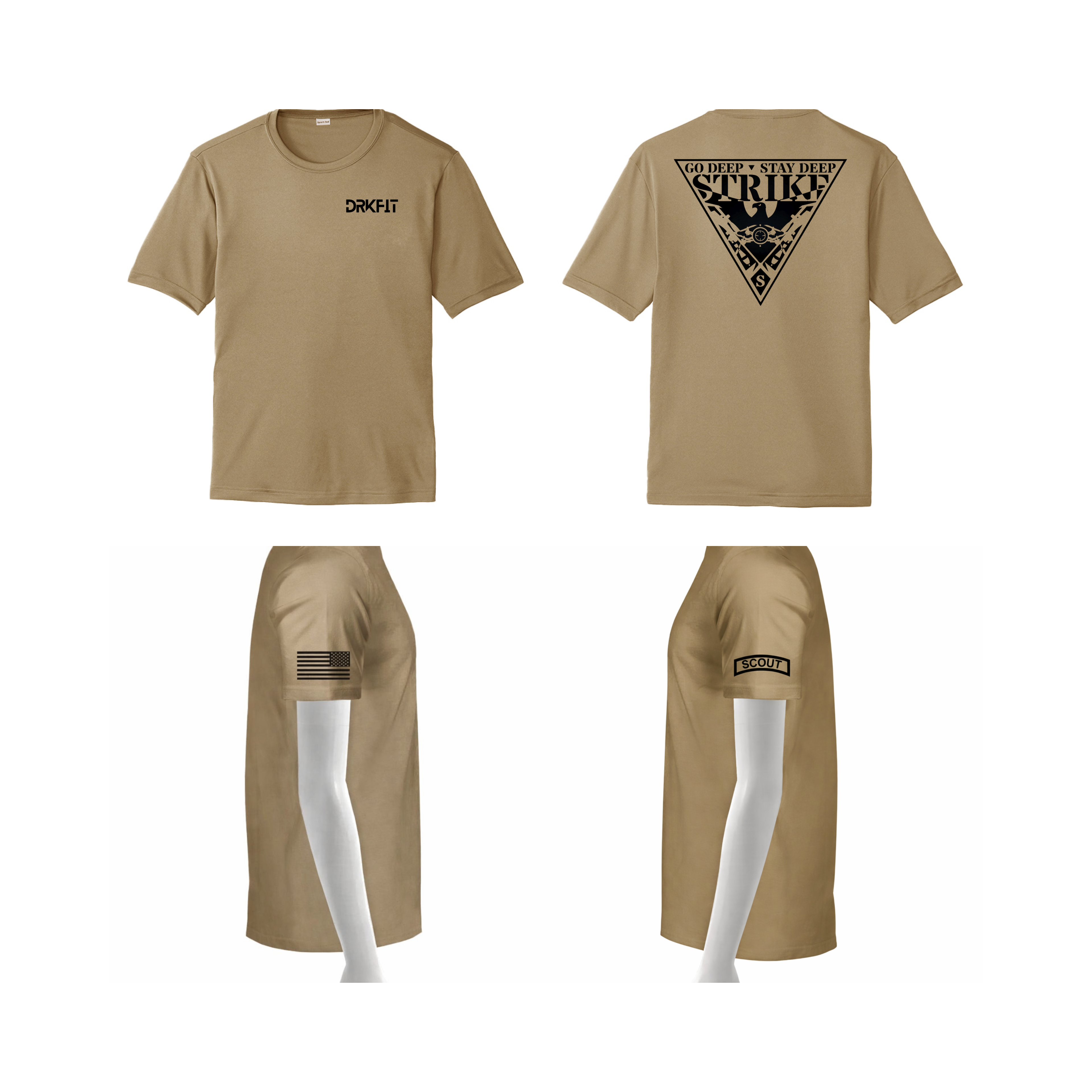 STRIKE SCOUT Tan T-Shirt