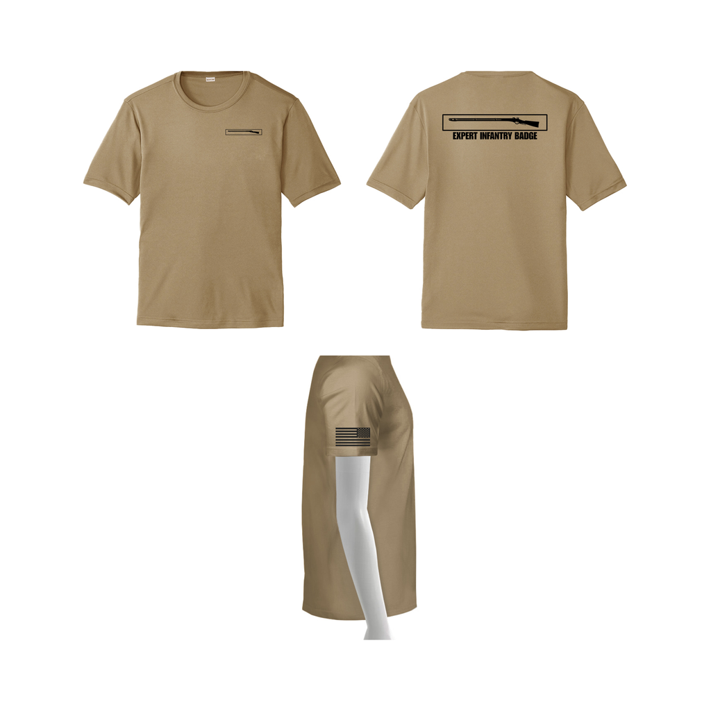 EIB POLYESTER TAN T-SHIRT
