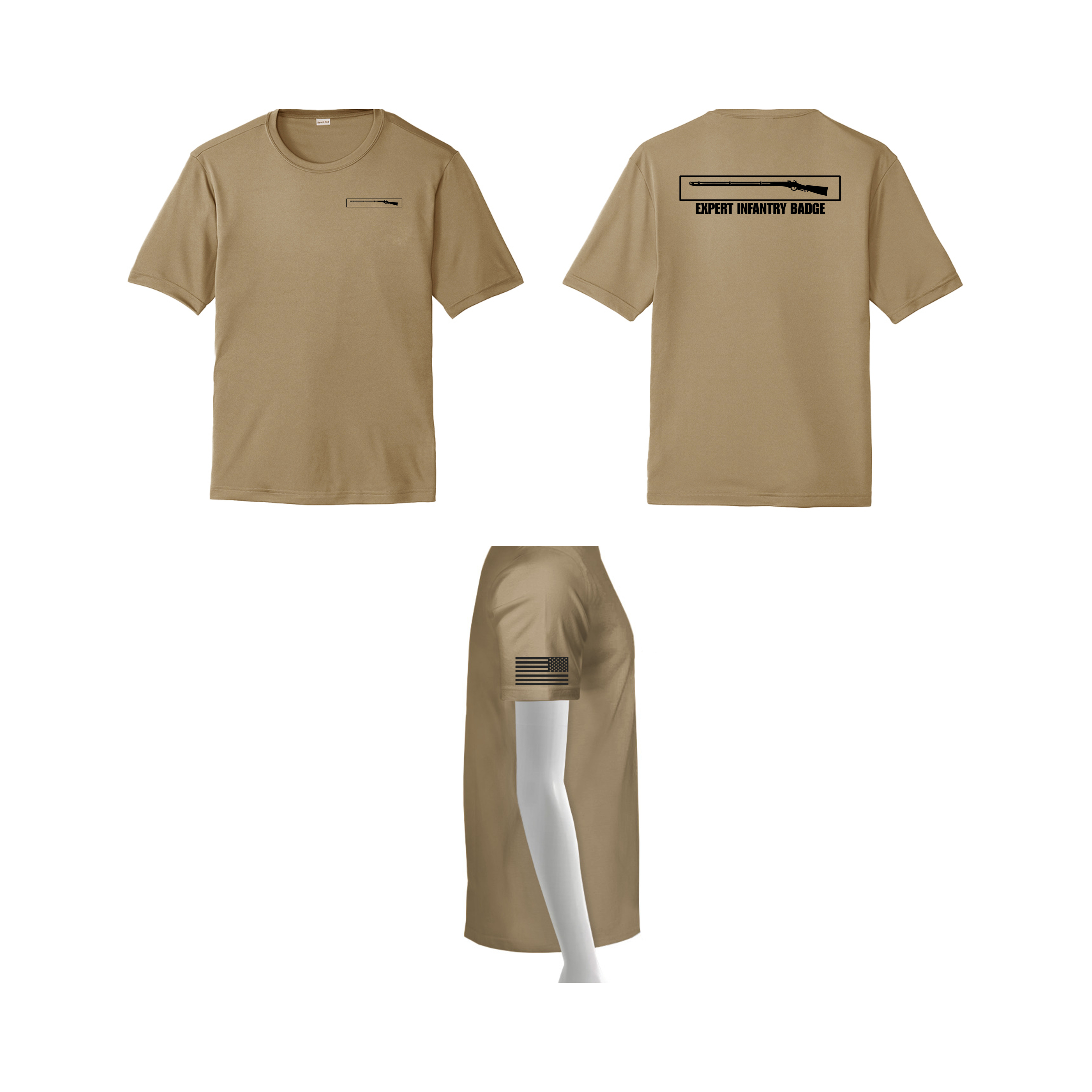 EIB POLYESTER TAN T-SHIRT